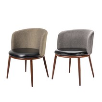 지엠퍼니처 모카 인테리어 디자인 홈 카페 식탁의자, 모카_브라운1개+그레이1개