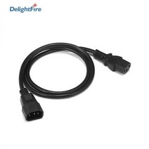 [해외] PDU IEC C14 C13 연장 코드 3M 5M UPS 케이블 IEC 320 C13 C14 PC 컴퓨터 모니터 용 전원 연장 케이블 DMX DJ 무 조명, 1m