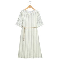 W9 [Premium Linen] 린넨 셔츠 원피스 (2colors) TMOWA37Q01