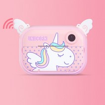 즉석카메라 폴라로이드어린이 카메라 키즈 비디오 사진 인쇄 인스턴트 완구 소녀 생일 선물 Instantane 5일, 04 Pink_02 16GB