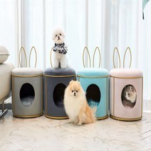 반리 강아지집 애견하우스 숨숨집, 큐티, 그레이