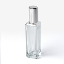새로핸즈 클램프 타입 유리 향수공병 사각 JM 일자실버캡 30ml, 단품, 1개