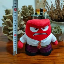 디즈니 애니메이션 Inside Out Anger 플러시 장난감 인형 약 15cm Kawaii Kid Gift, 15CM(H), 주황색