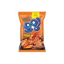 롯데 인간사료 스낵바 노가리칩 오잉 75g 4봉 사무실다과 홈파티, 10개