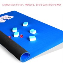 보드게임 3mm 두꺼운 고무 보드 게임 마작 포커 매트 가족 홈 플레이 방수 미끄럼 방지 다기능 playmat, 1m x1m 녹색 1.6kg