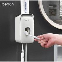 다기능 치약짜개 2인 칫솔걸이 그레이 Y01, 1개