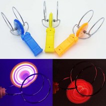 1+1 LED 불빛 자석팽이(자이로 팽이) 선물 배틀 굴렁쇠 회전 묘기 장난감 과학 완구, LED 불빛 자석팽이 1+1(색상랜덤)