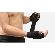 로드자전거장갑 미끄럼방지 논슬립 패드 손목 찍찍이 보호대 장갑 벤치프레스장갑, 그레이