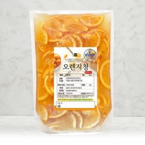 수제청 오렌지청 500g 껍질포함 슬라이스x1 파우치포장, 단품