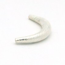 카렌실버 925 은 슬림 빗살무늬 파이프 5cm 펜던트 목걸이 팔찌 DIY 재료