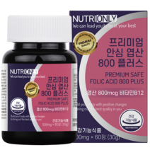 뉴트리온리 프리미엄 안심 엽산 800 플러스, 60정, 1개