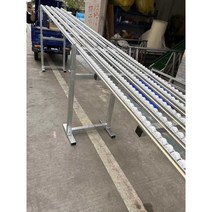하역 슬라이드 택배 상하차 컨베어 롤러 이동 이송 물류, 폭 30cm 바퀴 3열 2m 구간