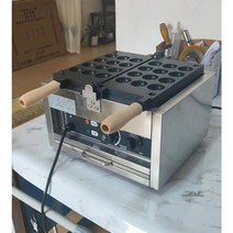 상업 12 홀 문어 볼 메이커 미니 카스텔라 스폰지 케이크 타코야키 기계 스낵 가게, 밝은 회색, 110v, 유럽 ​​연합