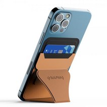 [감성공장] 아이폰12 거치대 겸용 맥세이프 자석형 가죽 핸드폰 카드지갑