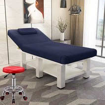 지압침대 3단미용베드 안마 매트 리클라이너 침대 마사지 반영구베드 한의원침대 접이식베드 미용전동베드미용실 접이식 속눈썹 물리치료 뜸 무늬 수 추나 가정용, 네모난 다리 190 x 80 파란색 베x 송판 송걸상