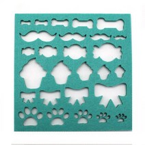 펠트공예 양모 인형 만들기 DIY 다채로운 멀티 모양 사랑스러운 패턴 DIY 펠트 템플릿 바늘 펠팅 아플리케, 05 5