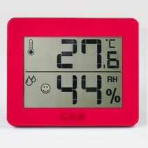 카스(CAS) 디지털 온도 습도계 T-003, 핑크