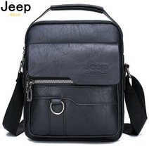 JEEP BULUO 럭셔리 브랜드 남성 크로스 바디 메신저 가방 비즈니스 캐주얼 핸드백 남성 PU 어깨에 매는 가방 대용량