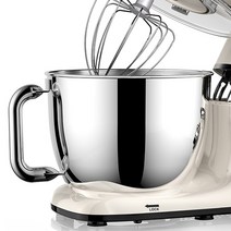 Wepopu 수직 믹서 액세서리 6.5l 믹싱 볼 대용량 식품 등급 304 스테인레스 스틸 SM1505HL, 6.5리터, 원컬러