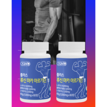 류신 아르기닌 블랙마카 L로이신 고함량 6000mg 슈퍼파워, 2통(4개월분)