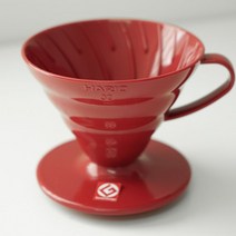 하리오(HARIO) 하리오 커피 드리퍼 3~4인(레드) VD-02R, 단일옵션