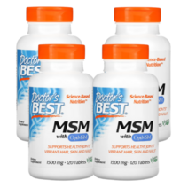 닥터스 베스트 OptiMSM 함유 MSM 1500mg 120정 (4병), 4개