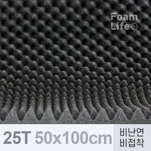 방음재 방음스펀지 비난연 비접착 25Tx500x1000