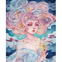 자수키트 꽃아름다움 크로스 스티치 DIY 자수 완료 키트 수공예 바느질 수제 거실 스탬프, 01 30x40cm_02 14CT, 24 silk threads