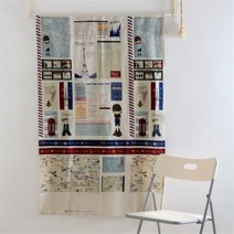 현hui_린넨커튼 가리개 일본 주방잡화 바란스 작은창 인테리어 북유럽 암막 DIY 가림막 미니♥hui