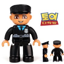 토이다락방 레고 듀플로 호환 동물 사람 공룡 피규어, 사람 12 보안관