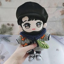 솜인형 아이돌 인형 Xiao Zhan 진짜 Jingting 스타, 아기는 라벨의 색상과 관련이 없습니다. 선택한 사, 25cm(정품 두더지 포함)(아기 포함)