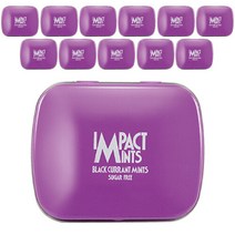 브랜드없음 임팩트민트 무설탕 캔디 블랙커런트 12개입, 단품없음