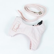 고양이하네스 고양이전용하네스 산책줄 산책냥이 산책냥 가슴줄 체크, 핑크