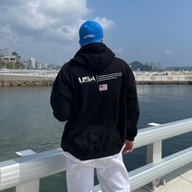 CP쭈리 오버핏 USA 왕후드 티셔츠