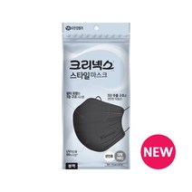 크리넥스 스타일 블랙 마스크 대형 3P, 3개입, 2개