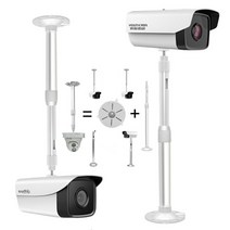 CCTV 폴대 감시카메라 텔레스코픽 브래킷 카메라 봉, 20-40cm