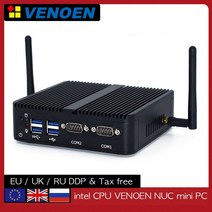 산업용 컴퓨터 PC 인텔 i7 10610u 팬리스 미니 셀러론 j6412 듀얼 기가비트 nic 2x rs232 hdmi vga 4xusb wifi 4g win10 리눅스, h3-j4125, 램 없음 ssd 없음 wf 없음