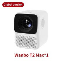 글로벌 버전 Wanbo T2 MAX 프로젝터 안드로이드 9.0 4K 1080P 미니 LED 휴대용 WIFI 홈 시어터 키스톤 보정, [01] Only Projector, [02] 미국 플매트 카펫 러그