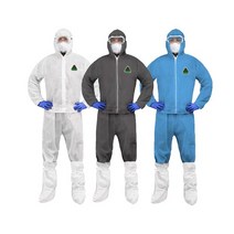 이편한 PP 투피스 작업복 일회용 보호복 방역복 방진복 예인, XXL(특대형), 회색, 1개
