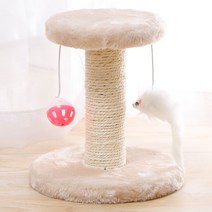 고양이구름다리 종이 캣타워 낮은 책장 무소음 캣휠 diy 아기고양이Sisal Rope Cat Scratching Post Kitten, 06 Beige