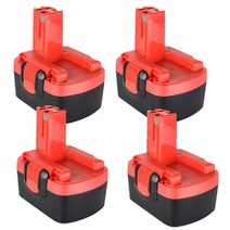 멀티배터리 골프카트 스쿠터배터리 보트배터리 1 4 팩 3500mAh bosch 144v 배터리 교체 Bosch d 70745 2607335273 BAT038 BAT140 BAT04, 3.4 Battery 35Ah