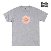 KellyDolly 브랜드 와일드 플라워 5종 남자 여성 면 반팔티