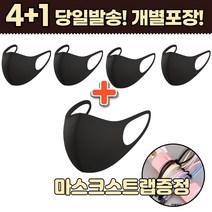 4+1 [스트랩증정] 재사용 다회용 일회용 새부리 칼라 성인 남자 여성 어린이 유아 아동 키즈 추천 입체형 패션 마스크