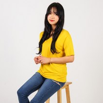 오디슈 찰랑이 반팔티셔츠 무지티셔츠 라운드티