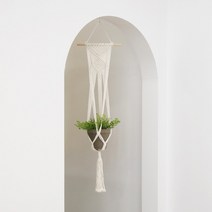 마크라메 월행잉 화분걸이 행잉플랜트 벽장식 B타입, 단품