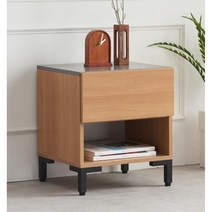 북유럽 투톤 거실 안방 침대 협탁 400 (4색) 나무 보조 미니 사이드테이블, 내츄럴