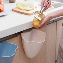 싱크대 걸이형 음식물 쓰레기 처리기 주방걸이 휴지통, 그린