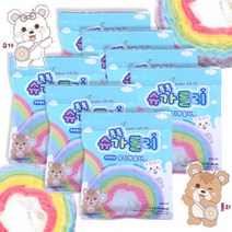 톡톡 슈가롤리 무지개 솜사탕 7팩 팝핑캔디가 터져서 우리 친구들이 짱 좋아해요.
