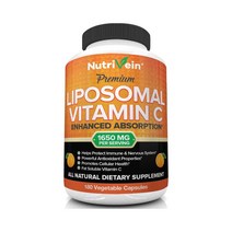 뉴트리 베인 리포좀 비타민C 1650mg 포스파티딜콜린 아스코르브산 180캡슐, 1팩, 1650mg/180캡슐