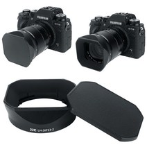 [JJC] 후지필름 XF 33mm F1.4 23mm F1.4 RLM WR II 렌즈 카메라 사각후드, LH-JXF23-2 BLACK